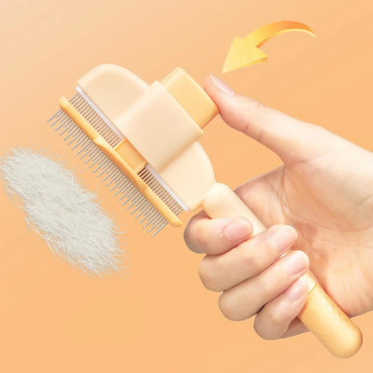 Furmello Pet Grooming Comb — Dual-Action Flea & Hair Removal for Every Coat