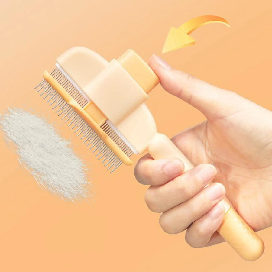 Furmello Pet Grooming Comb — Dual-Action Flea & Hair Removal for Every Coat